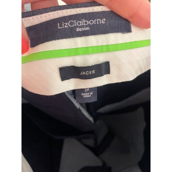 Liz Claiborne Denim Jackie Straight Leg Jeans Pants Sz 2P - Picture 5 of 7